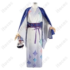 にじさんじ 星導ショウ 極楽湯・RAKU SPA浴衣Ver. コスプレ衣装｜小物付きの和装セット - 1枚目の画像（サムネイル）