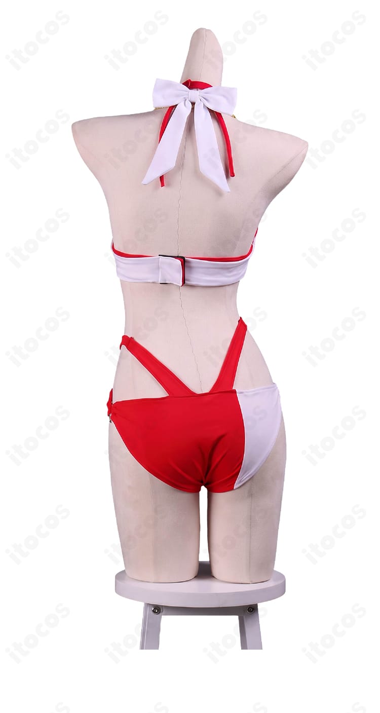 宝鐘マリン衣装のブラトップとショーツの背面ディテール