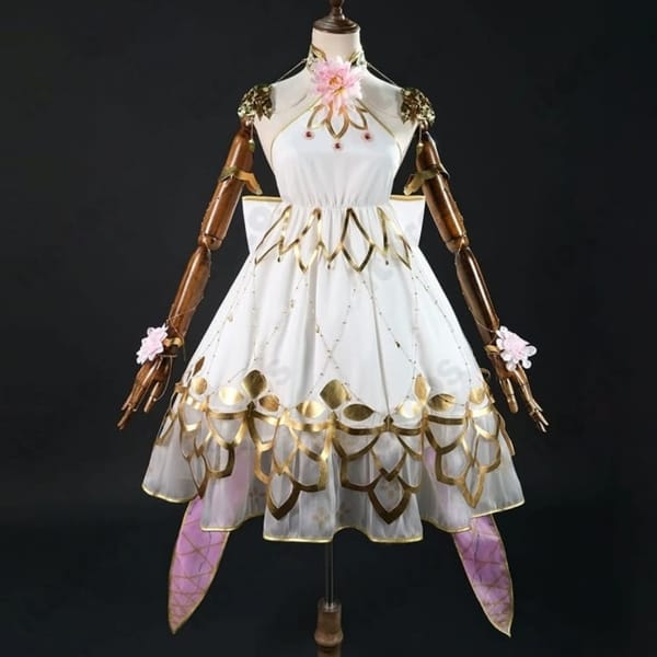 FGOアーケード カーマ（ミステイク）第三再臨 コスプレ衣装｜花飾りと大型リボンで華やかに