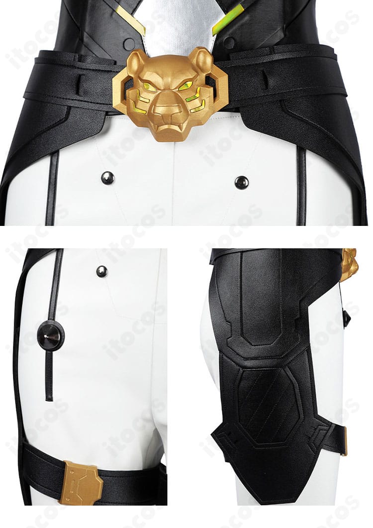 コスプレ衣装の腰帯装飾のディテール