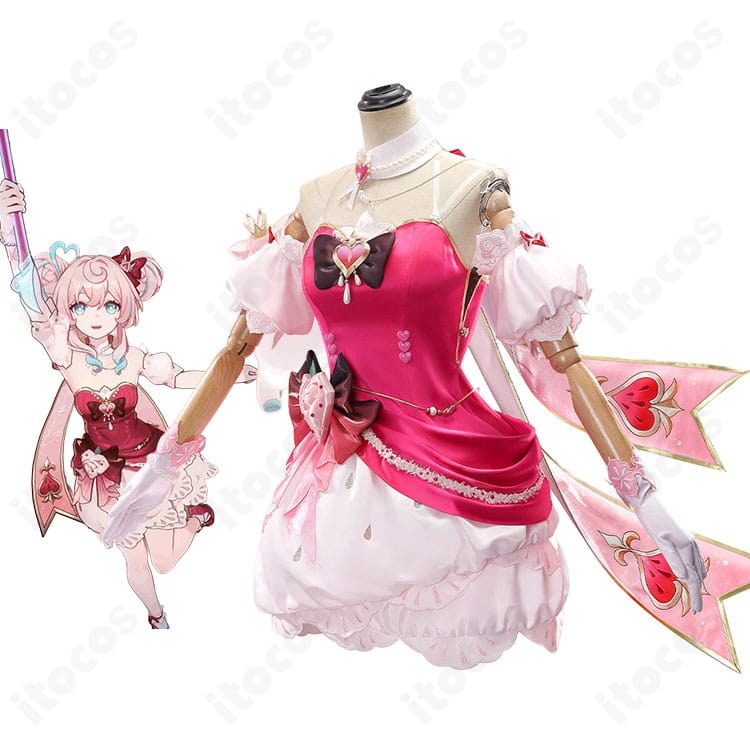 崩壊:スターレイルのヒアンシーのキャラクター画像と「雲間からこぼれる陽光」コスプレ衣装