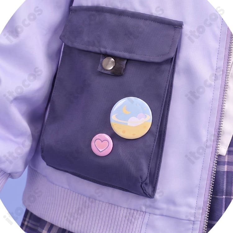 結城さくな 2026新衣装 制服Ver. コスプレ衣装｜ラベンダーの制服風コーデで撮影に - 3枚目の画像