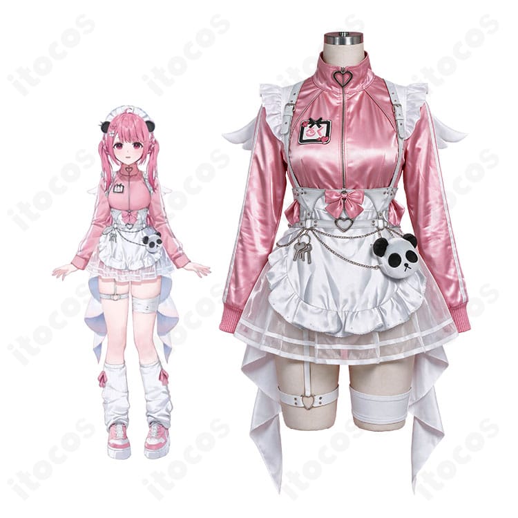 にじさんじ笹木咲のキャラクター画像とジャージメイド衣装の商品画像