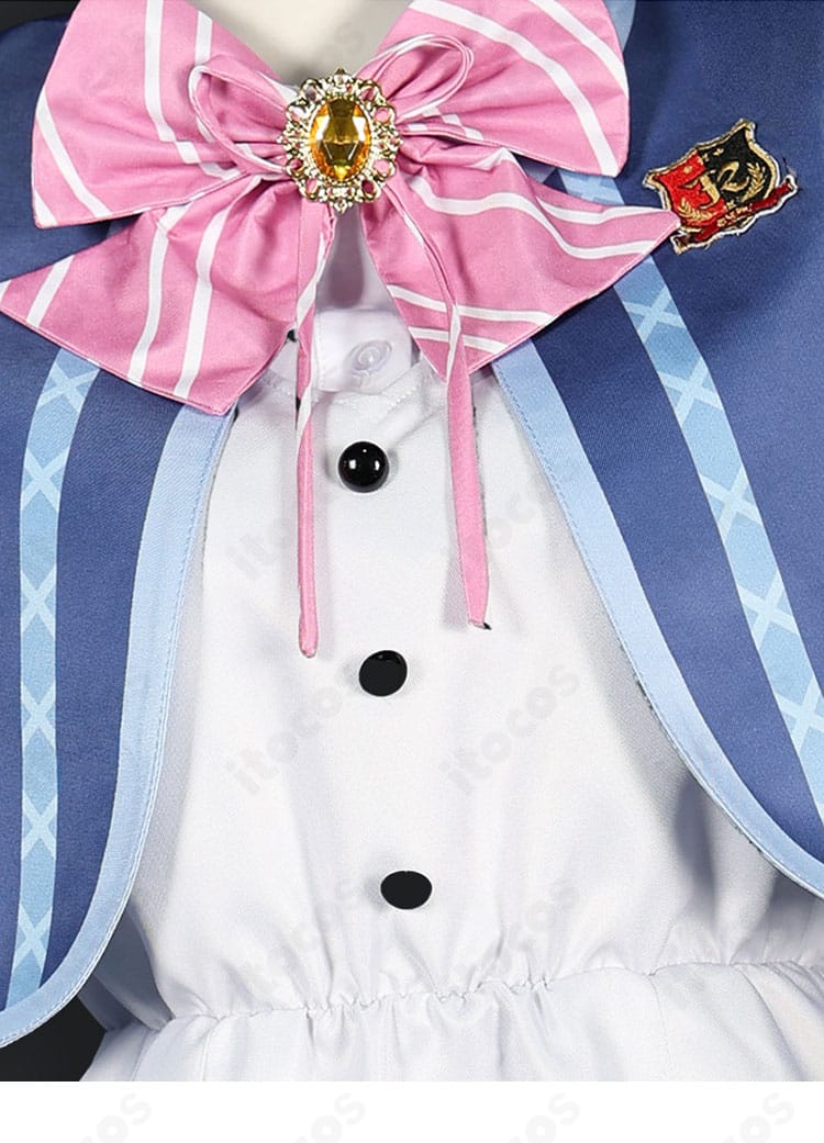 オンゲキ bright MEMORYの制服コスプレ衣装のリボン装飾の詳細