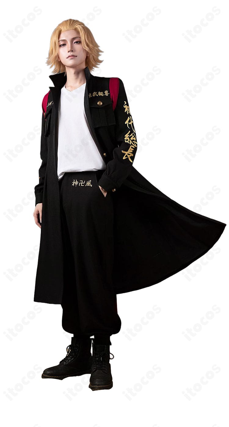 佐野万次郎の特攻服コスプレ衣装を着用したモデルの正面イメージ