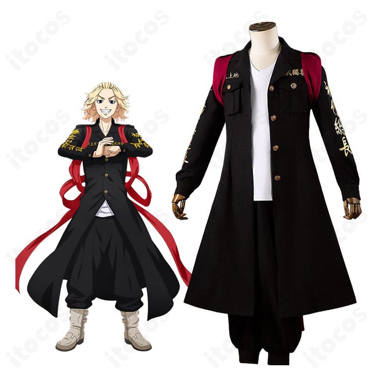 東京卍リベンジャーズの佐野万次郎のキャラクター画像と商品衣装の比較