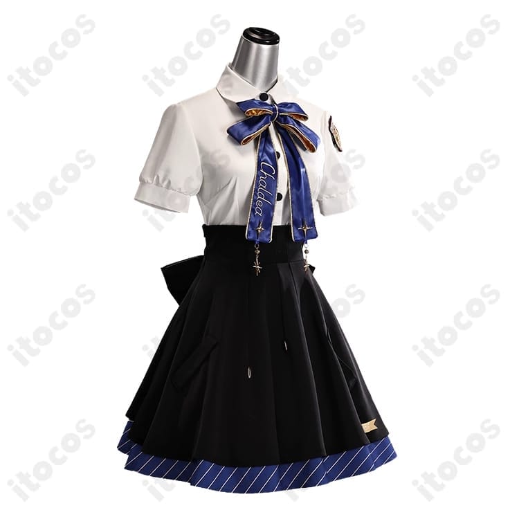 Fate/Grand Order（FGO）マシュ・キリエライト 英霊学装６点セットのコスプレ衣装 - 2枚目の画像