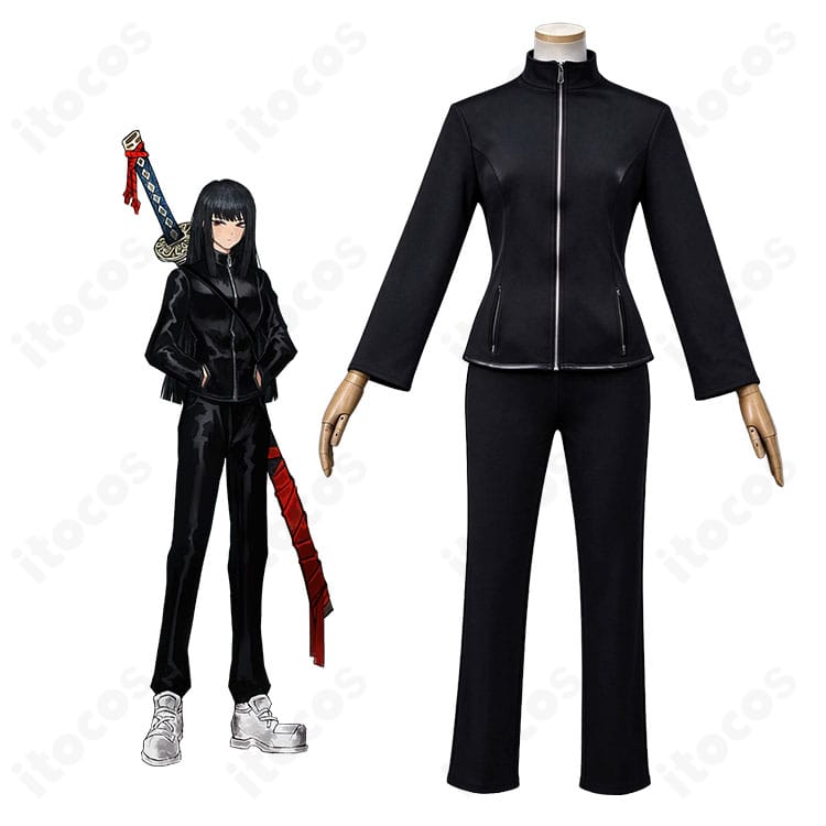 リンバス・カンパニーの良秀のキャラクター画像とLCB囚人コスプレ衣装の比較