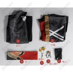 にじさんじ 加賀美ハヤト（社長）和服コスプレ衣装｜着物と羽織で華やかな撮影を楽しめます - 5枚目の画像（サムネイル）