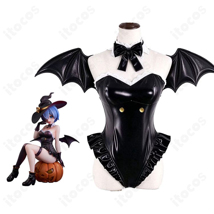 Re:ゼロから始める異世界生活のレムのキャラクター画像と幻夜の魔法使い衣装の商品画像