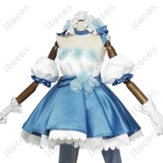Re:ゼロから始める異世界生活（リゼロ）レム／ラムの華やかなローズドレスコスプレ衣装７点セット - 8枚目の画像（サムネイル）