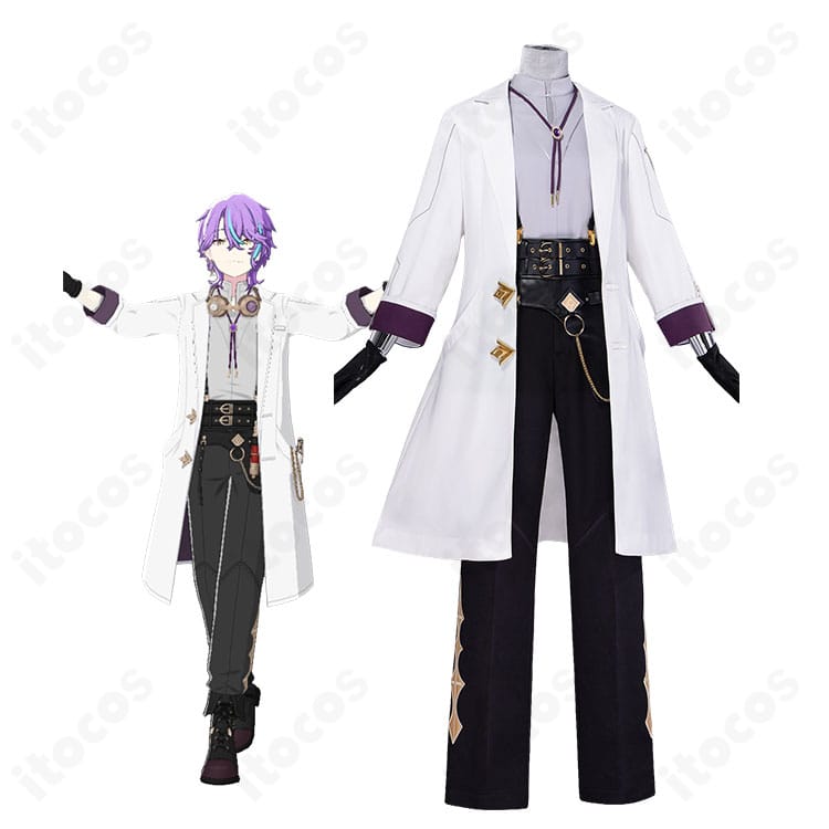 プロセカ 神代類のキャラクター画像とスペキュラティブコートのコスプレ衣装