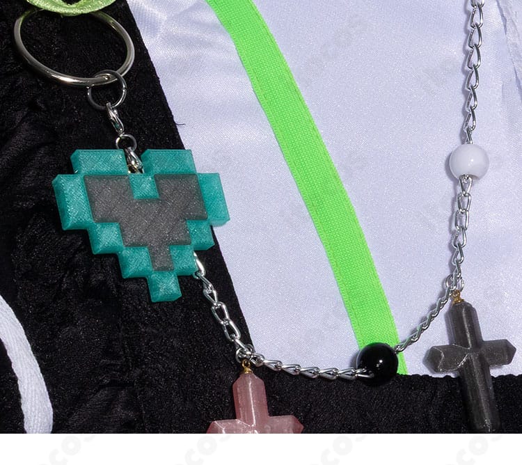桜河こはく MEMEIDメイド風衣装のディテール