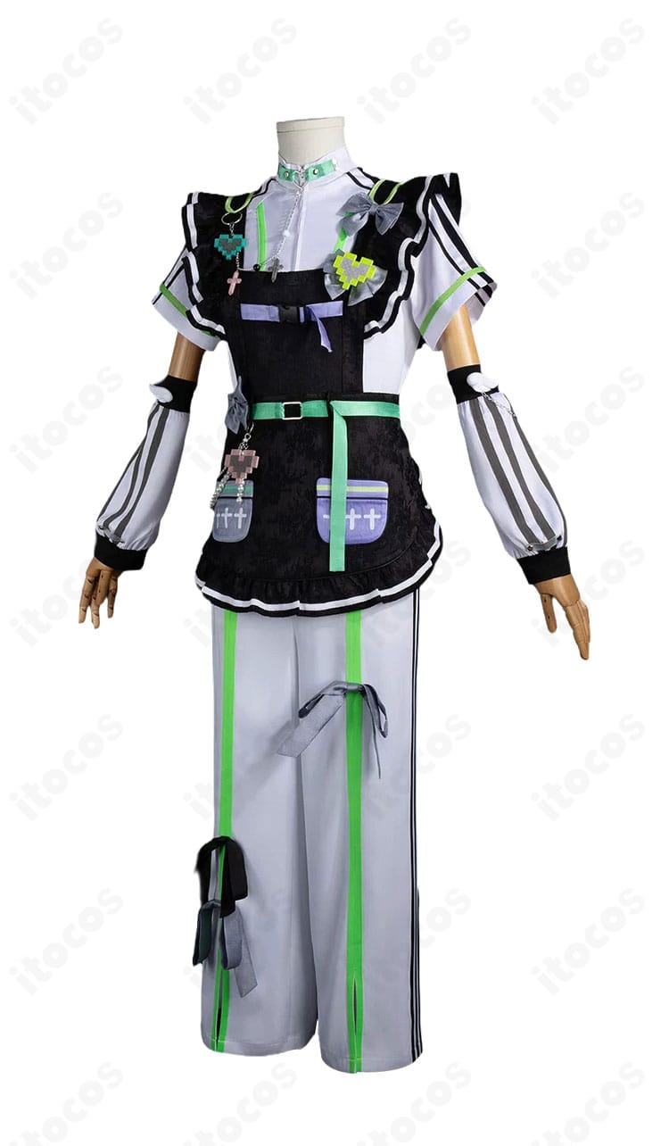 桜河こはく MEMEIDメイド風コスプレ衣装の正面
