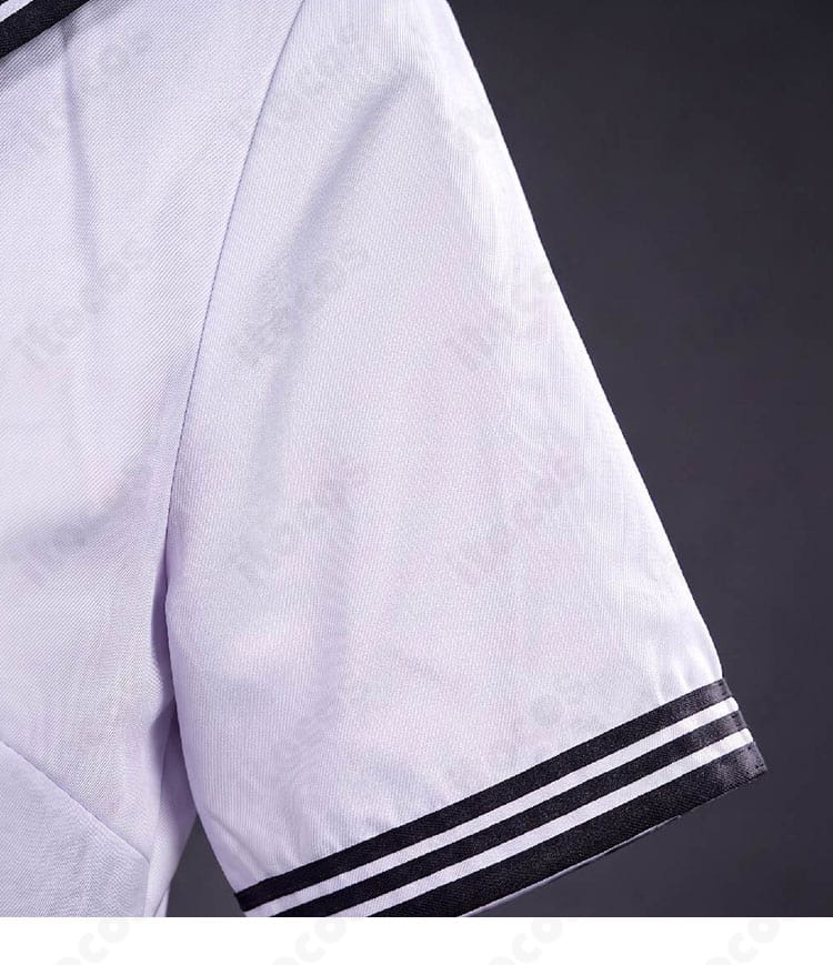 古石ビジューの制服衣装に含まれるセーラートップスの袖の細部