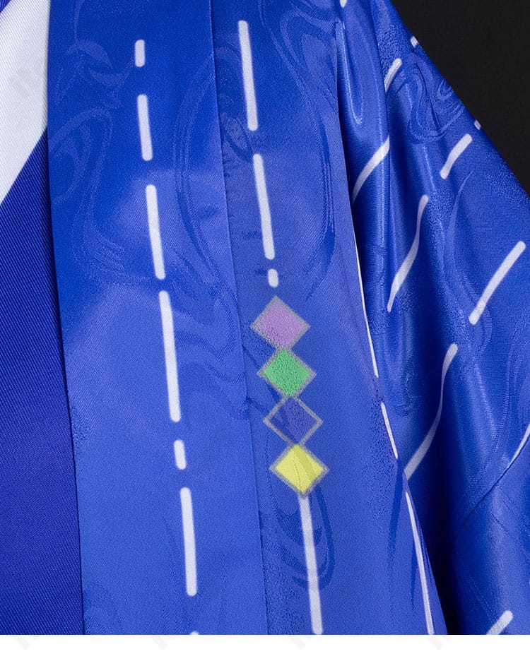 伊波ライのコラボ和装コスプレ衣装の羽織の前合わせ装飾
