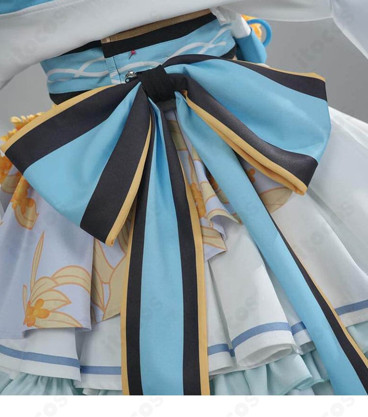 白上フブキのコスプレ衣装の後ろ腰リボンの詳細