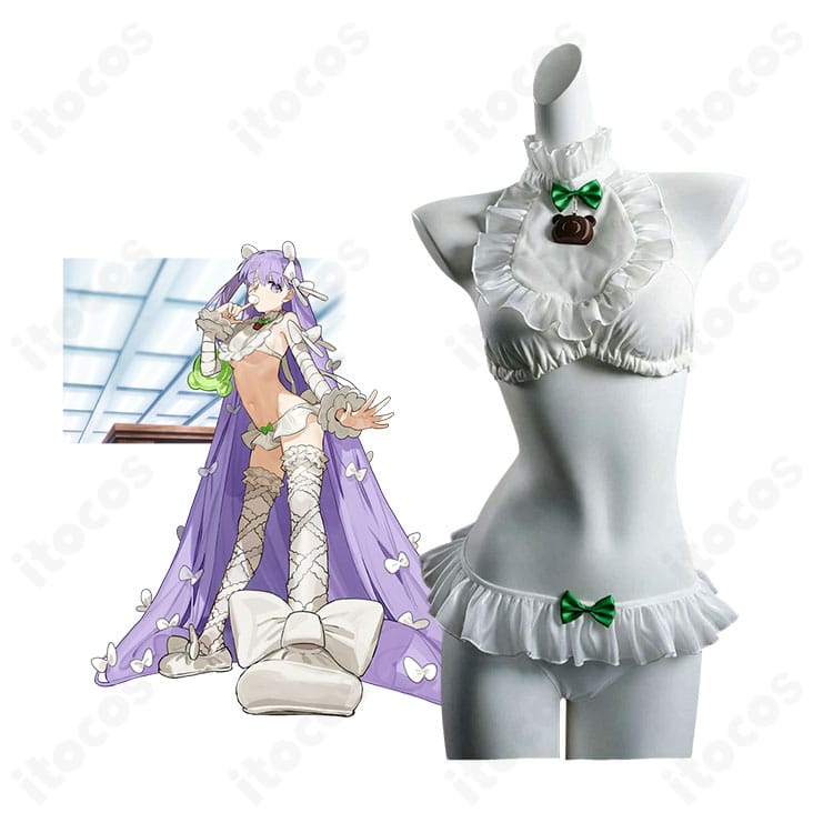 FGO キングプロテアのキャラクター画像と水着・霊基再臨第3段階のコスプレ衣装