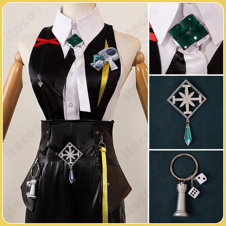 ルーラーシップ勝負服のウエストアクセサリーと襟元の装飾