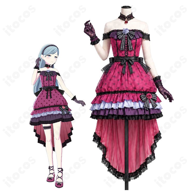 日野森雫「ロミオとシンデレラ」のキャラクター画像とコスプレ衣装の比較