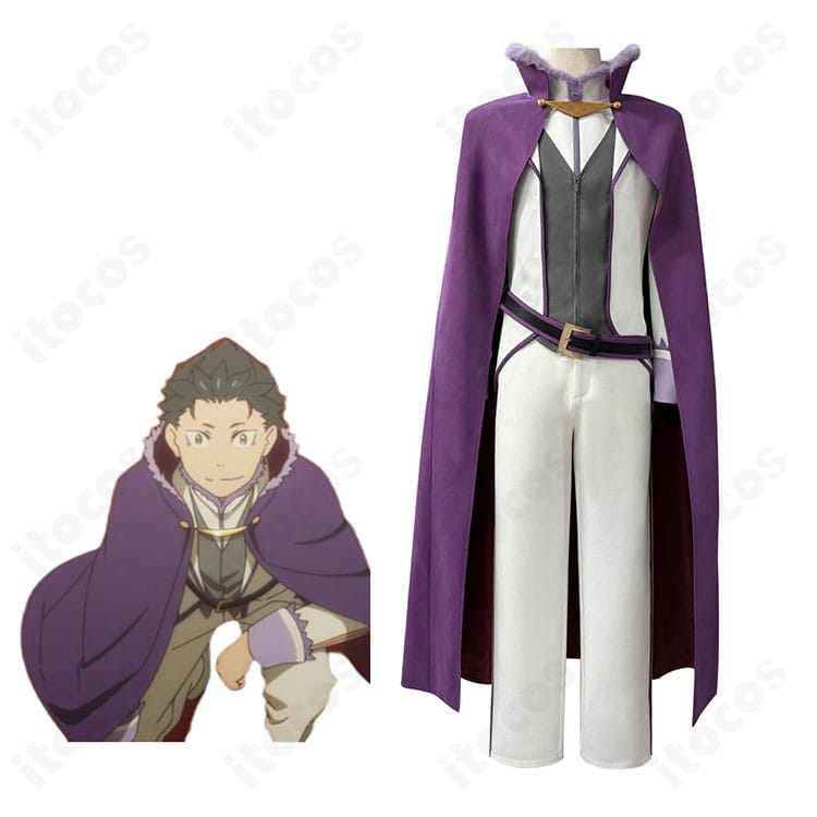 Re:ゼロから始める異世界生活のナツキ・スバルのキャラクター画像と騎士叙勲式コスプレ衣装