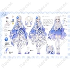 妃那子1stワンマンライブのコスプレ衣装｜紫陽花ブルードレスをオーダーメイドで - 1枚目の画像（サムネイル）