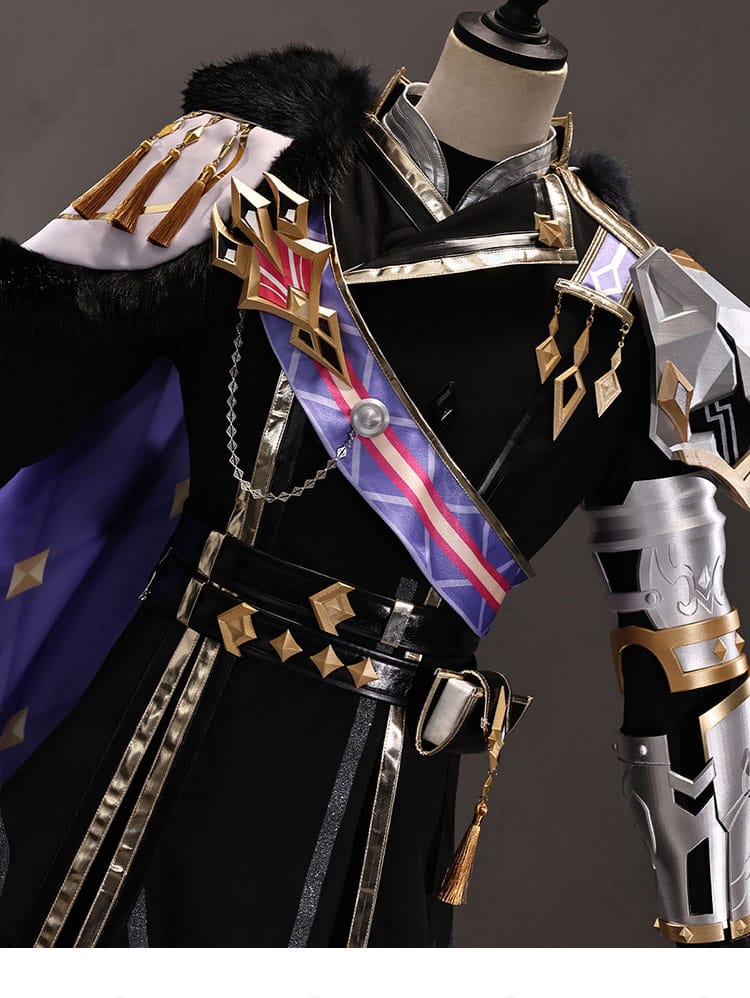 原神「バレリー」コスプレ衣装の前合わせ部分の装飾