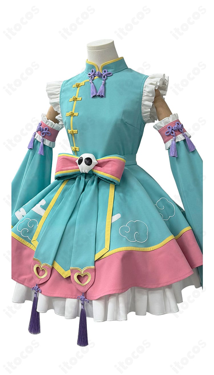 八尋寧々のゆめかわチャイナVer.コスプレ衣装の左側ディテール