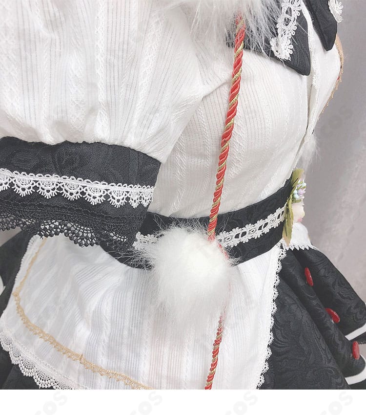 射命丸文のコスプレ衣装の腰まわりの装飾
