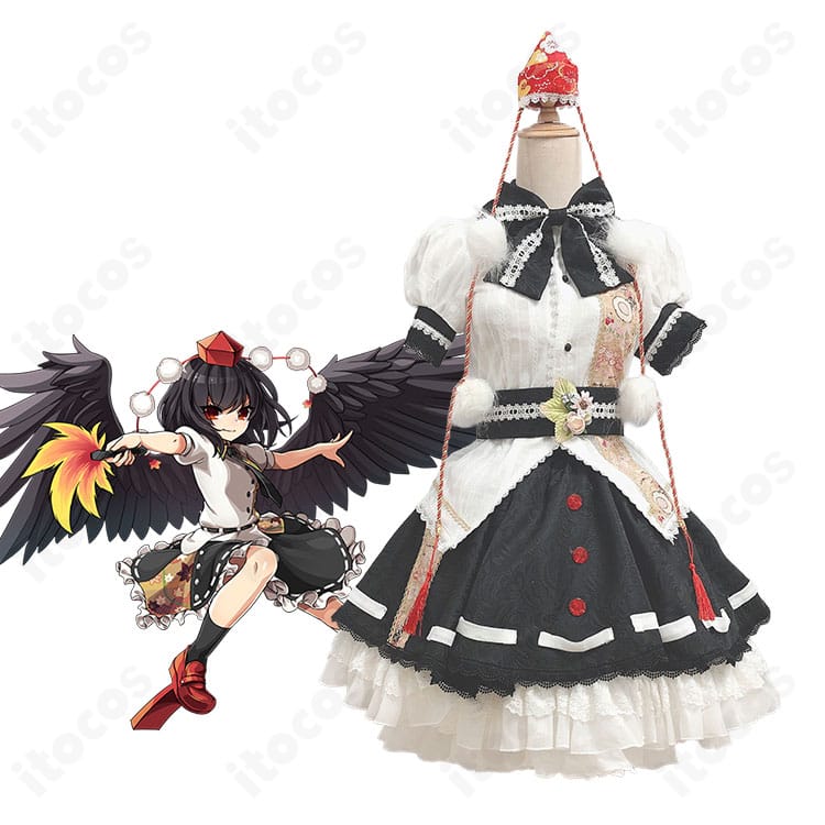 東方ダンマクカグラの射命丸文のキャラクター画像とコスプレ衣装の商品画像