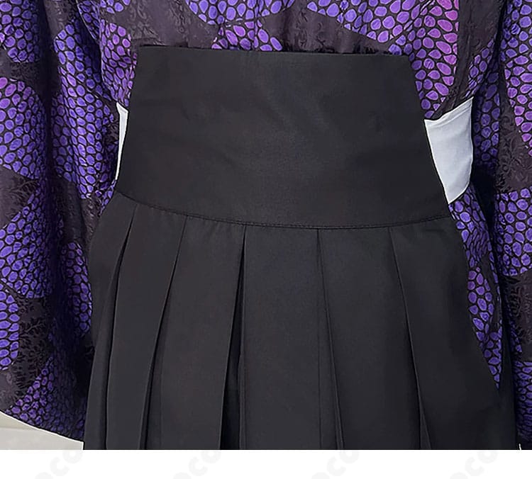 黒死牟コスプレ衣装の腰まわりの詳細