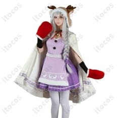 Re:ゼロから始める異世界生活（リゼロ）エミリアたんのクリスマスコスプレ衣装９点セット - 6枚目の画像（サムネイル）