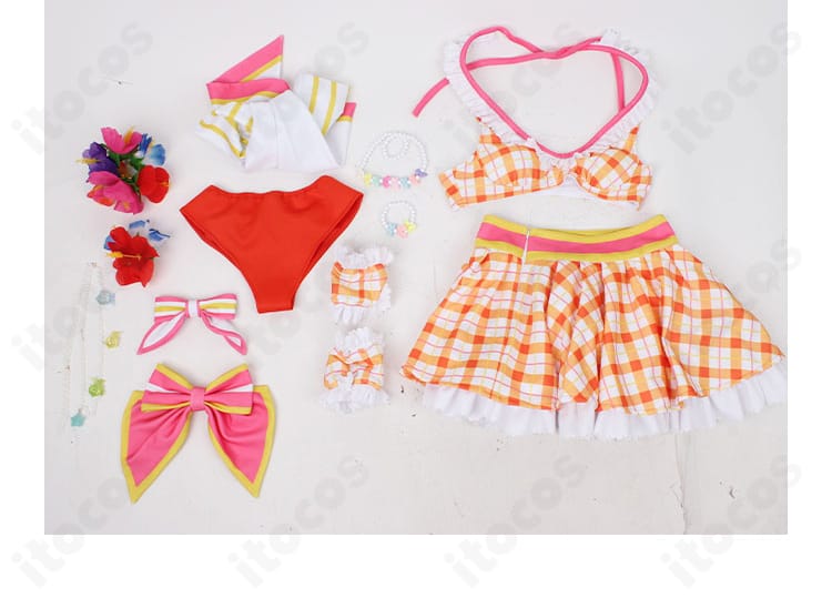 ウマ娘 スペシャルウィーク 水着コスプレ セット内容一覧｜トップスからアクセまで全10点