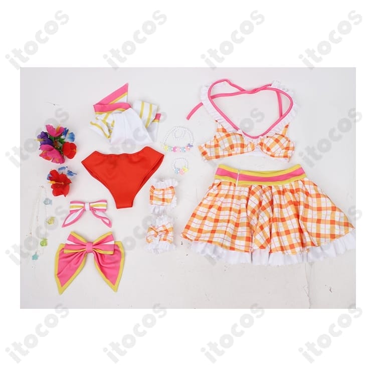 ウマ娘 スペシャルウィーク 水着コスプレ｜高再現・通気性・10点セットで撮影映え - 5枚目の画像