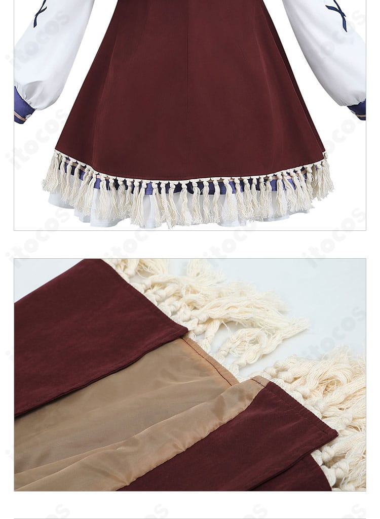 コート裾のテールカットデザイン。動きに合わせて美しいラインを描く