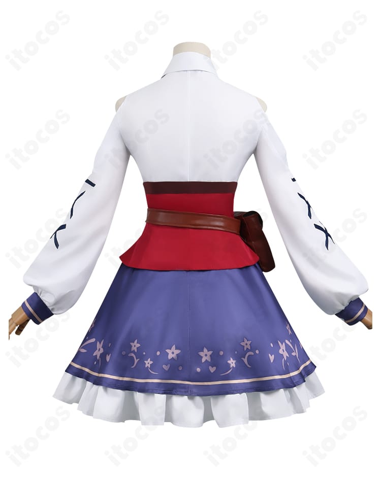 マチカネタンホイザ 勝負服コスプレ コート着用背面。肩から腰まで自然に沿う快適フィット感