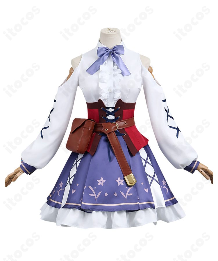 マチカネタンホイザ 勝負服コスプレ コート着用正面。蝶リボンと高コントラスト配色が写真映え