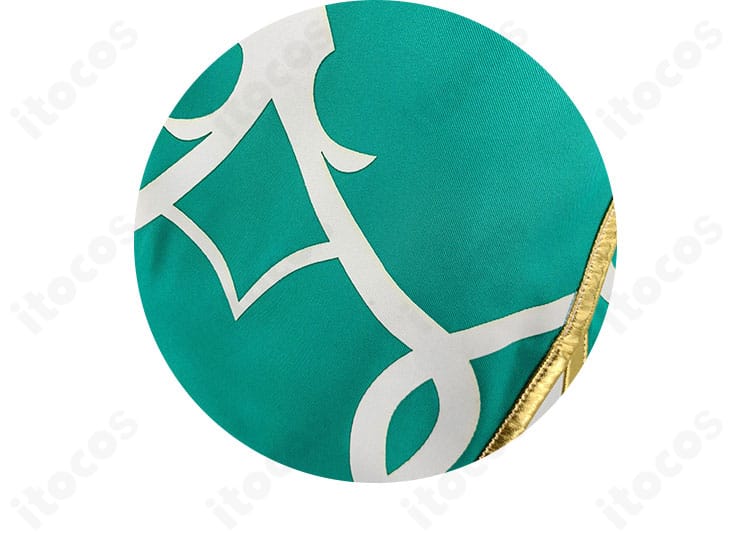 プリコネR コッコロ 通常ver. スカート柄アップ。花模様プリントの再現度と発色、生地のハリ感をチェック。