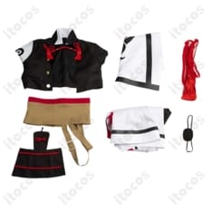 ギルティギア 梅喧 コスプレ衣装｜軽量・通気性で動きやすい和風バトル、高再現フルセット - 6枚目の画像（サムネイル）