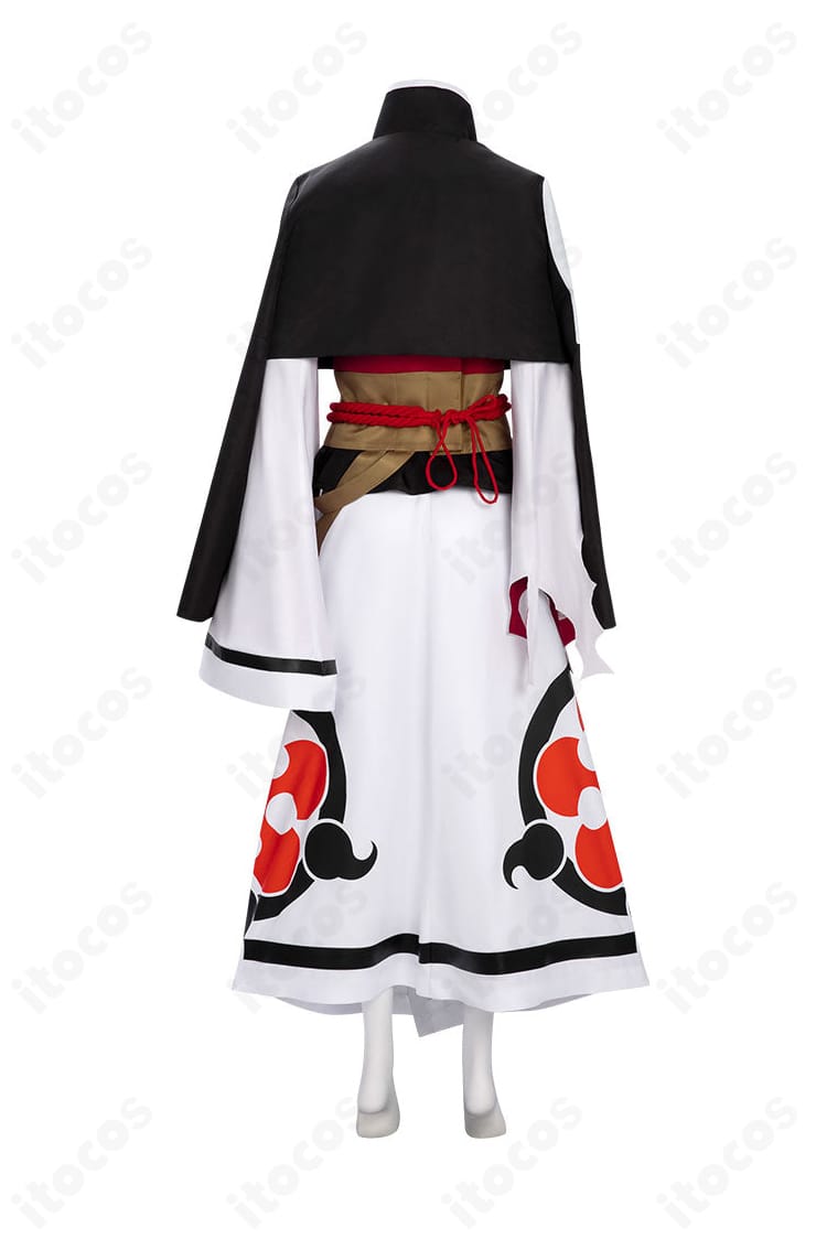 背面全体。帯まわりと紐の取り回し、後ろ姿のラインが分かるカット。