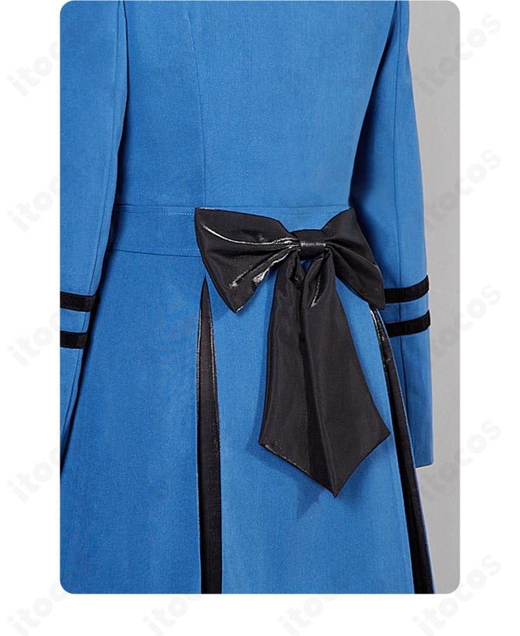 シエル コスプレ衣装 背面蝶結びのクローズアップ。立体感と安定感のある仕様