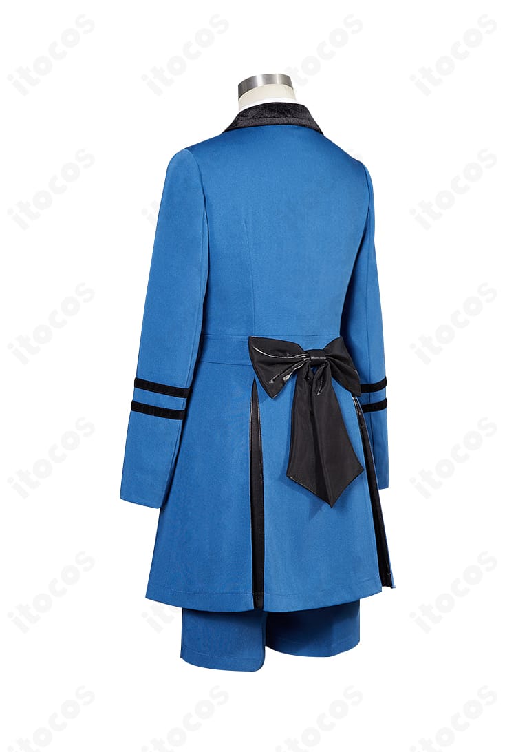 黒執事 シエル コスプレ衣装 背面ビュー。背部の蝶結びディテールを忠実に再現