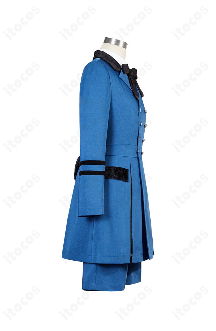 シエル・ファントムハイヴ コスプレ衣装 側面アングル。ウエストラインが整う美シルエットを強調