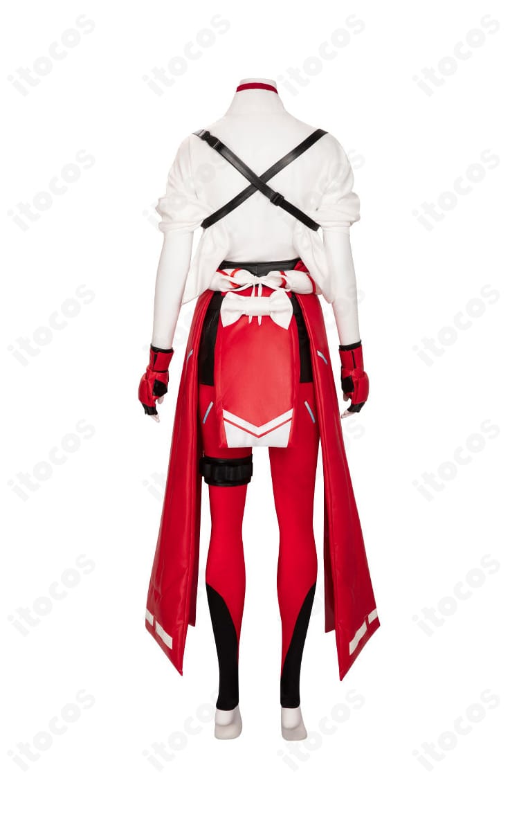 オーバーウォッチ2 キリコ コスプレ衣装 背面ビュー。刺繍と配色を360度で再現。