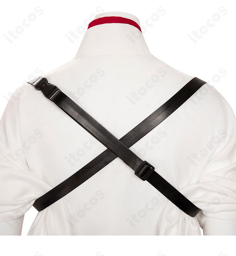 オーバーウォッチ2 キリコ コスプレ衣装 背面ショルダーストラップ。耐久性の高いステッチ。