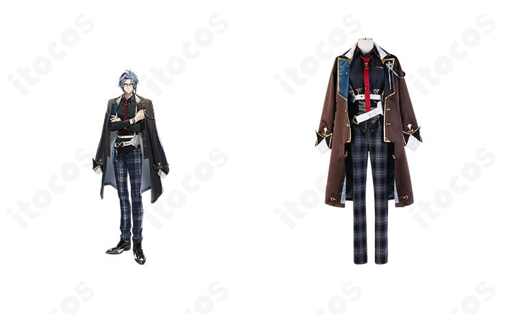 正面全身と公式ビジュアル比較で、にじさんじ ヘックス・ヘイワイヤー衣装の再現度を示すイメージ