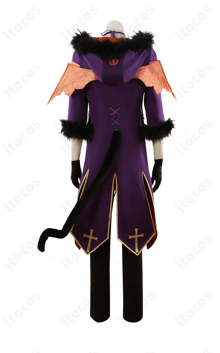 Trickstar ハロウィン コート＆ズボンのサイドディテール。立体裁断で可動性を確保した設計。