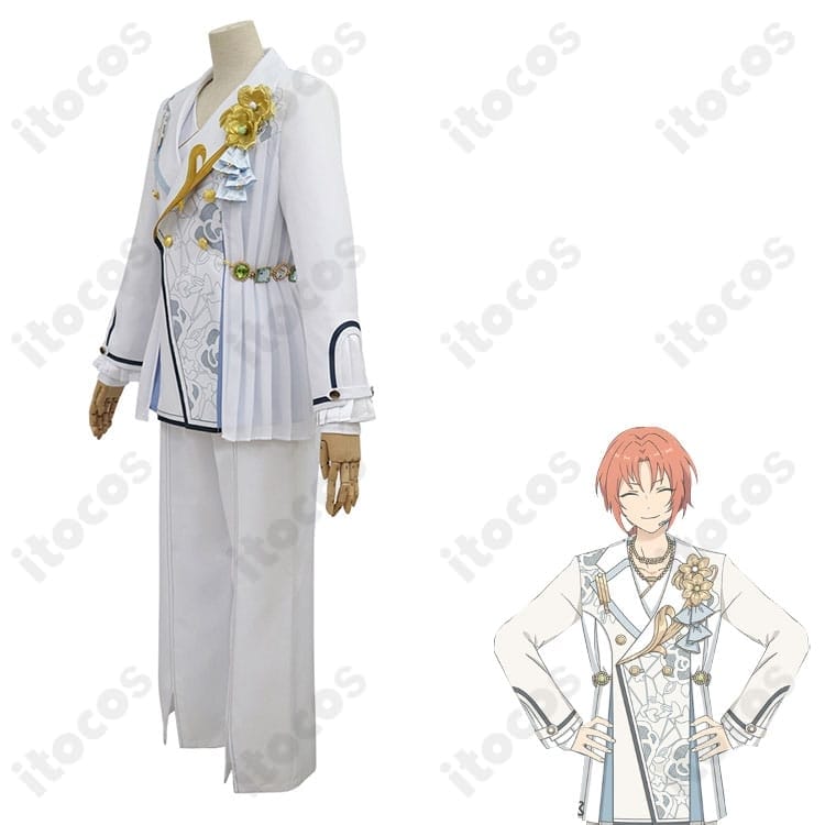 月永レオ Tasto bianco コスプレ衣装｜高再現で軽やか、胸飾り付きフルセット - 2枚目の画像