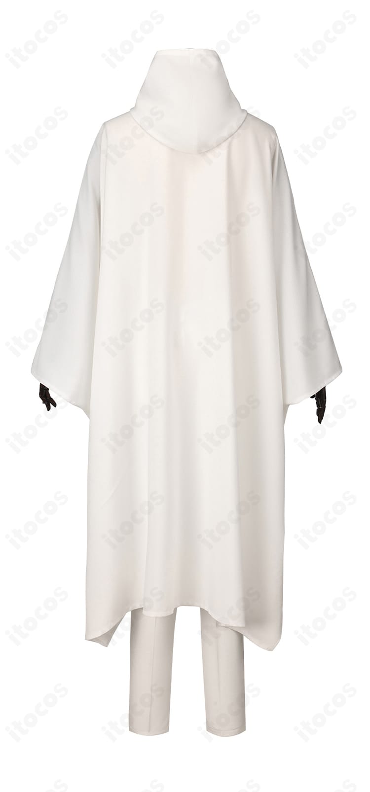 エルキドゥ衣装の背面全景。フードと背面ライン、全体のバランスを把握できるアングル。