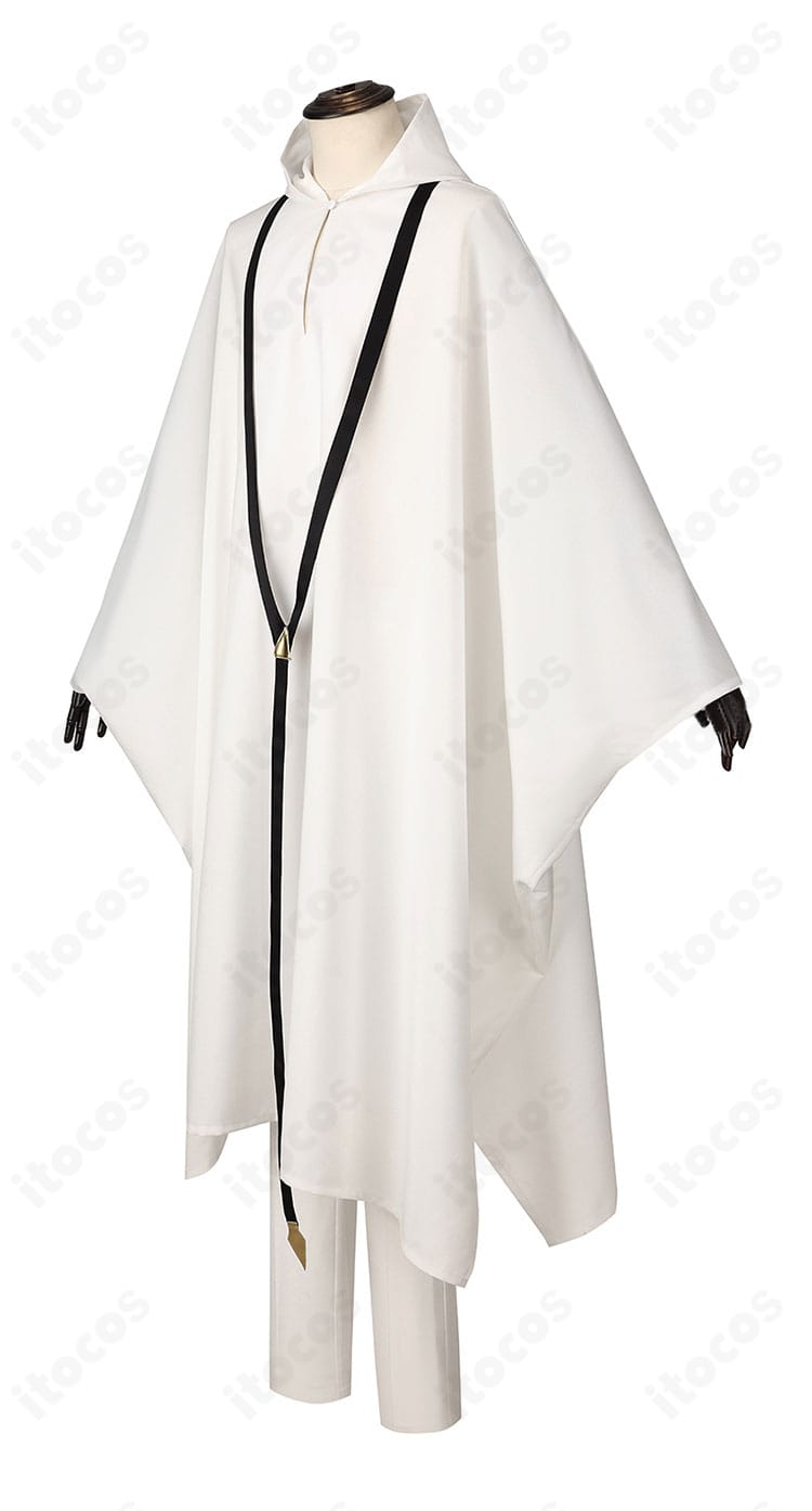 エルキドゥ衣装のサイドビュー。動きやすいカッティングと袖・フードの落ち感を表示。